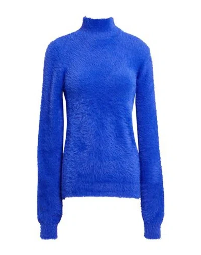 Meimeij Woman Turtleneck Bright Blue Size 6 Polyamide, Elastane