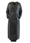 Meimeij Women's Coat  Long In Black