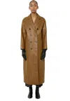 Meimeij Women's Coat  Long In Brown