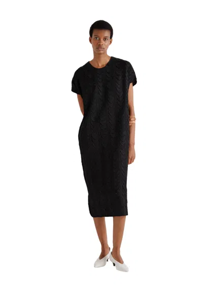 Meimeij Women's Dress  In Black