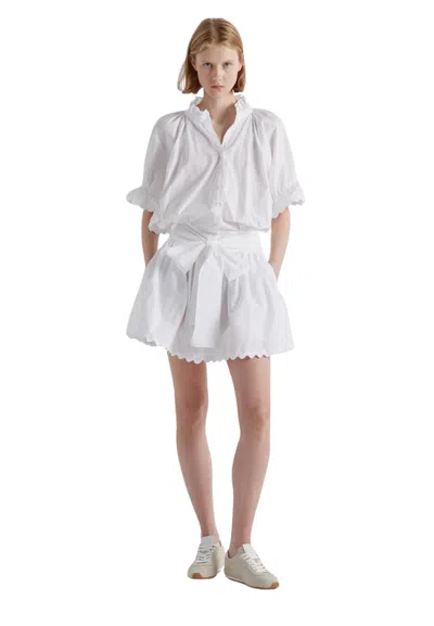 Meimeij Women's Dress  Finished With Orline In White