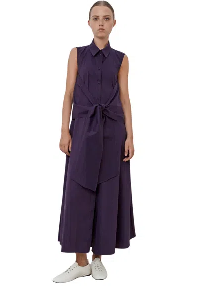 Meimeij Women's Dress  With Fuss In Purple