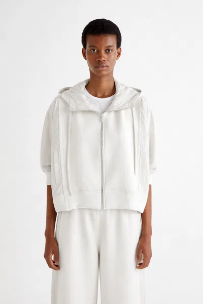 Meimeij Women's Jacket  Combined Sweatshirt In White