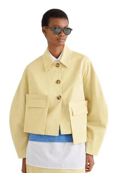 Meimeij Women's Jacket  Three Buttons In Yellow
