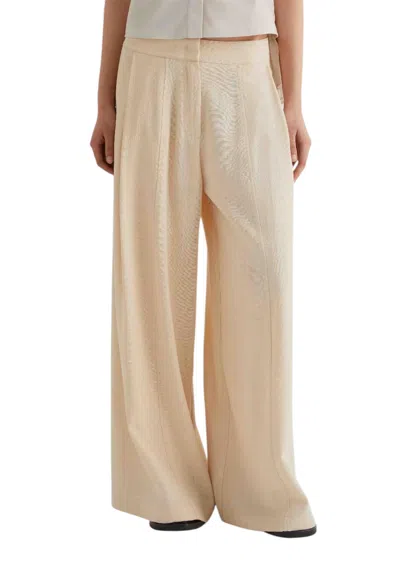 Meimeij Women's Palace Trousers  With Pences In Neutral