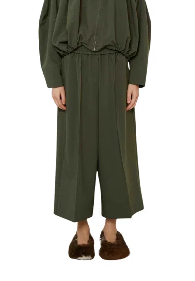 Meimeij Women's Trousers  In Green
