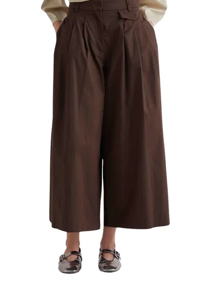 Meimeij Women's Trousers  In Brown