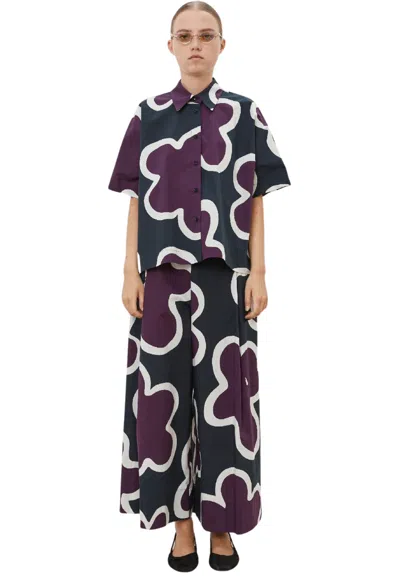 Meimeij Women's Trousers  To Fantasy In Purple