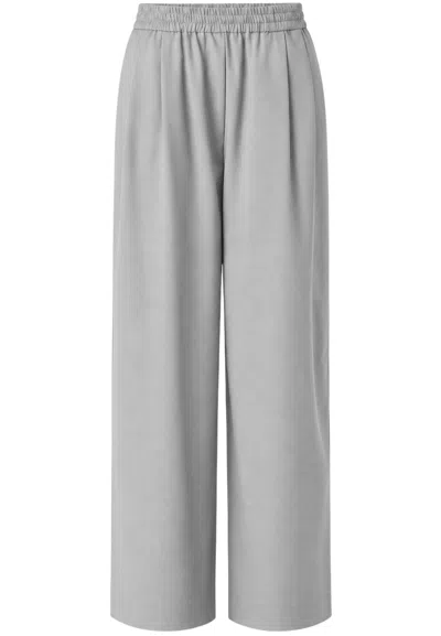Meimeij Wool Blend Trousers  In Gray