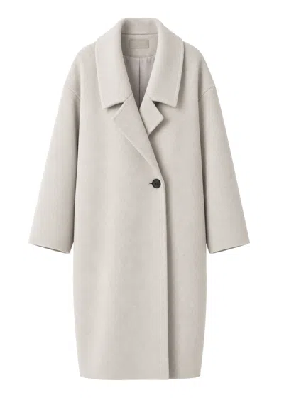 Meimeij Wool Coat  In White