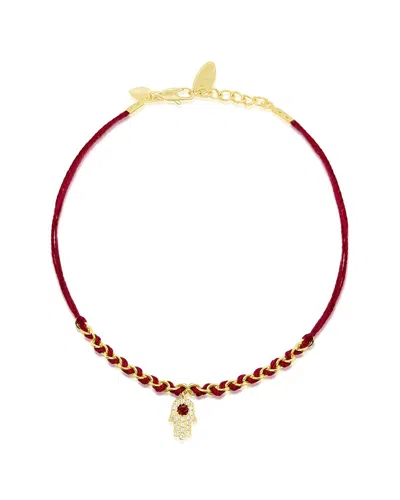 MEIRA T MEIRA T 14K 0.04 CT. TW. RED GARNET STACKABLE BRACELET