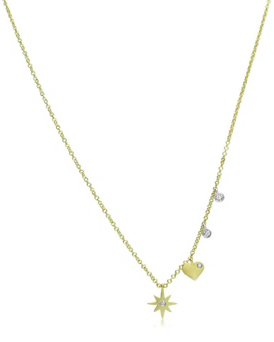 Meira T 14k 0.05 Ct. Tw. Diamond Necklace In Gold