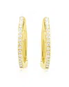 Meira T 14k 0.07 Ct. Tw. Diamond Hoop Earrings In Gold