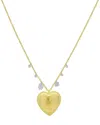 MEIRA T MEIRA T 14K 0.16 CT. TW. DIAMOND HEART NECKLACE