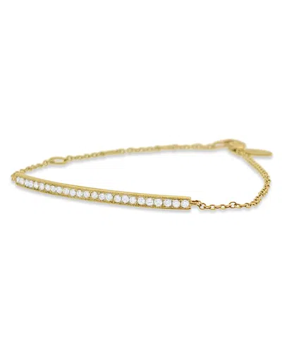 Meira T 14k 0.30 Ct. Tw. Diamond Bar Bracelet In Gold