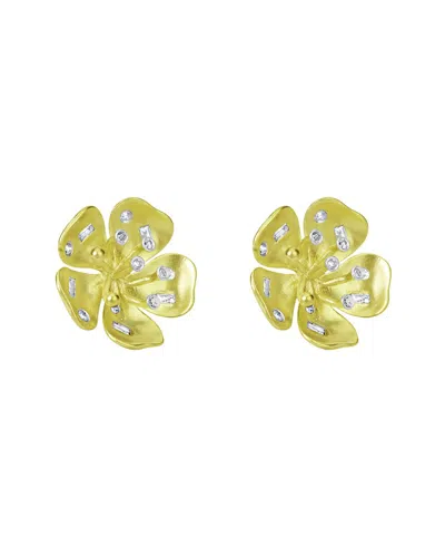 Meira T 14k 0.31 Ct. Tw. Diamond Flower Earrings In Gold