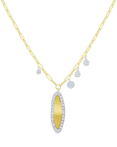 Meira T 14k 0.35 Ct. Tw. Diamond Charm Necklace In Gold