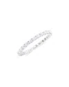 Meira T 14k 1.04 Ct. Tw. Lab-grown Diamond Stackable Ring In Silver