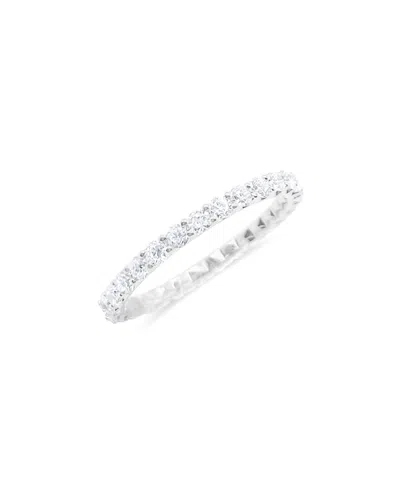 Meira T 14k 1.04 Ct. Tw. Lab-grown Diamond Stackable Ring In Silver