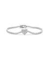 Meira T 14k 1.30 Ct. Tw. Diamond Heart Tennis Bracelet