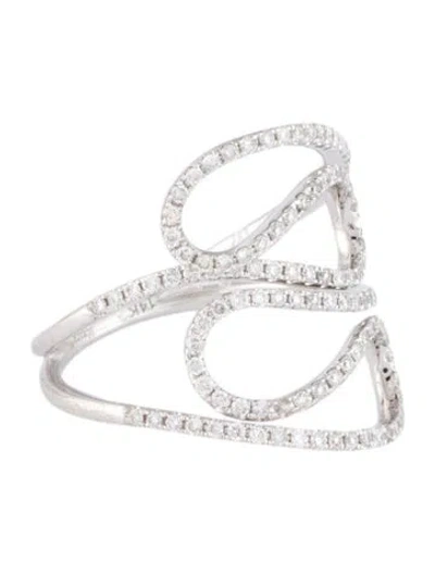 Pre-owned Meira T 14k Diamond Cocktail Ring In Multi