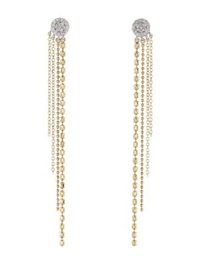 Pre-owned Meira T 14k Diamond Fringe Earrings In Multicolor