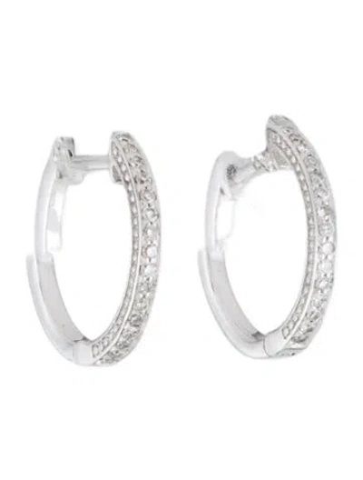 Pre-owned Meira T 14k Diamond Huggie Earrings In Multi