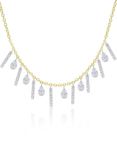 Meira T 14k Diamond Necklace In Gold