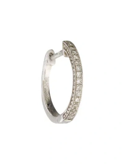 Pre-owned Meira T 14k Diamond Single Huggie Earring In Multi