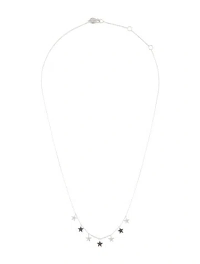 Pre-owned Meira T 14k Diamond Stars Necklace, 18.25" In Multi