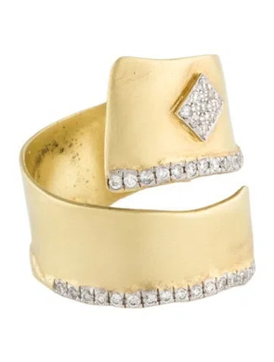 Pre-owned Meira T 14k Diamond Wrap Band In Multi
