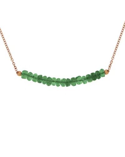 Meira T 14k Emerald Bead Necklace