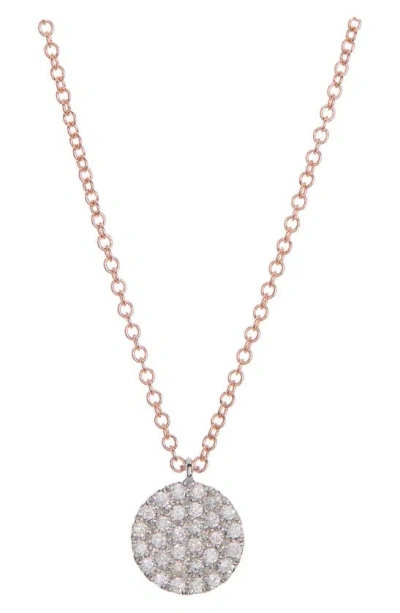 Meira T 14k Gold Diamond Disc Necklace In Pink