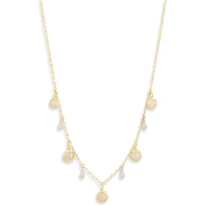 Meira T 14k Gold Diamond Drops Necklace