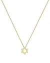 Meira T 14k Gold Diamond Star Of David Pendant Necklace, 18 In Gold