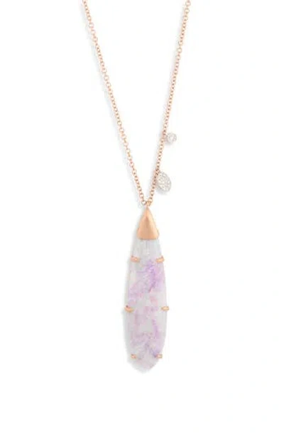 Meira T 14k Gold Jasper Pendant Necklace