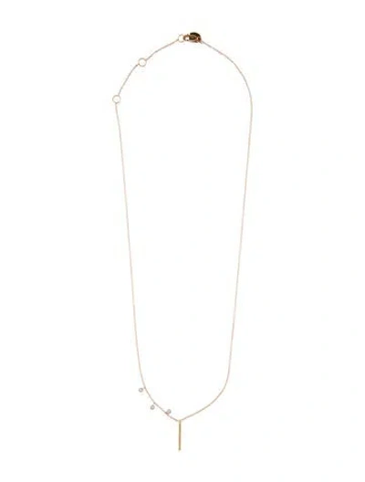 Pre-owned Meira T 14k Multistone & Diamond Necklace, 17.75"