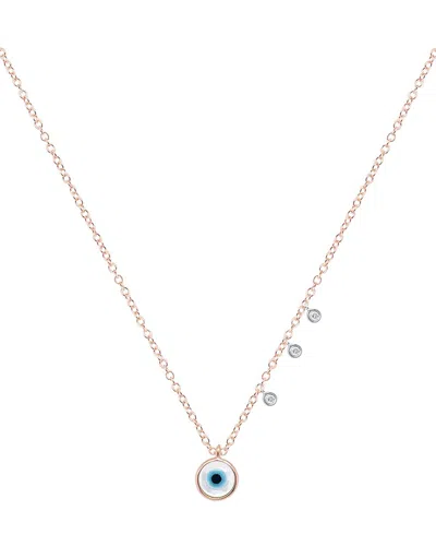 Meira T 14k Rose Gold 0.03 Ct. Tw. Diamond Necklace
