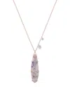 Meira T 14k Rose Gold 11.09 Ct. Tw. Diamond & Jasper Necklace