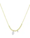 Meira T 14k Two-tone 0.06 Ct. Tw. Diamond Hamsa Necklace