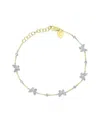 Meira T 14k Two-tone 0.37 Ct. Tw. Diamond Butterfly Bracelet