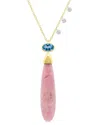 Meira T 14k Two-tone 12.62 Ct. Tw. Diamond & Gemstone Necklace
