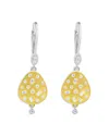Meira T 14k White & Yellow Gold Diamond Scatter Disc Drop Earrings
