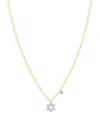 Meira T 14k White & Yellow Gold Diamond Star Of David Pendant Necklace, 18 In White/gold