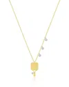 Meira T 14k White & Yellow Gold Pickleball Racket Pendant Necklace, 16-18 In Gold