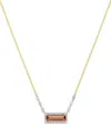 Meira T 14k White & Yellow Gold Tourmaline & Diamond Pendant Necklace, 18 In Orange/gold