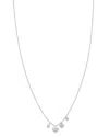Meira T 14k White Gold Diamond Starburst Necklace, 18 In White