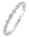 Meira T 14k White Gold Diamond Curve Ring In White