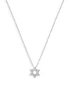 Meira T Women's 14k White Gold & Diamond Star-of-david Pendant Necklace In White