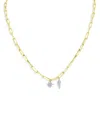Meira T 14k Yellow & White Gold Diamond Starburst Necklace, 16 In Gold